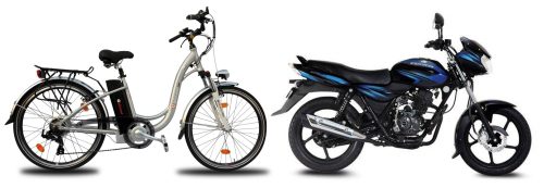 Bicicleta electrica o moto convencional