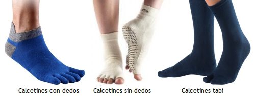 Calcetines con dedos