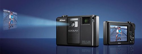 Camara de fotos con proyector