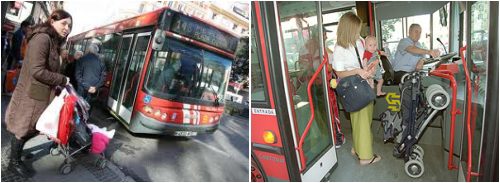 Carritos de bebe y transporte publico