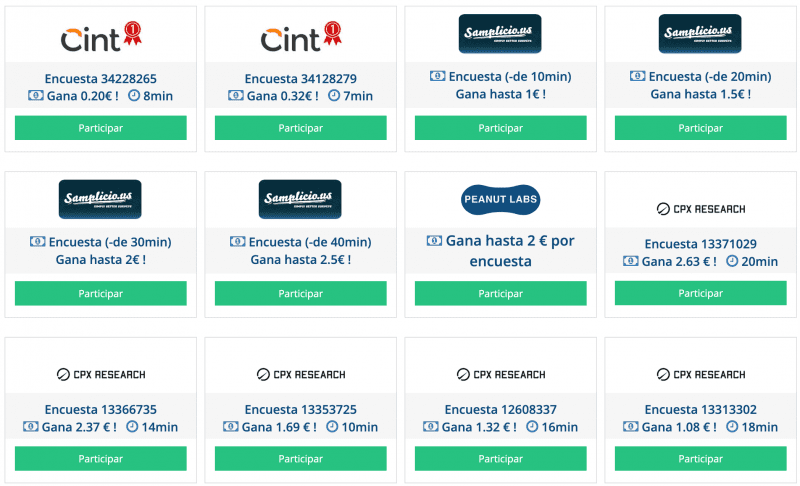 encuestas pagadas