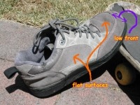 Footbag shoes