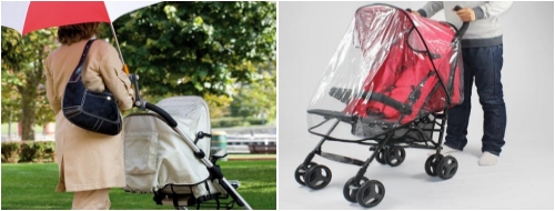Protector de lluvia para carritos de bebe