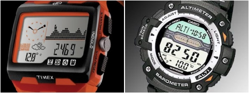 Reloj de pulsera altimetro