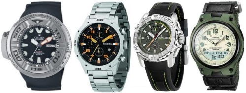 Reloj de pulsera sumergible