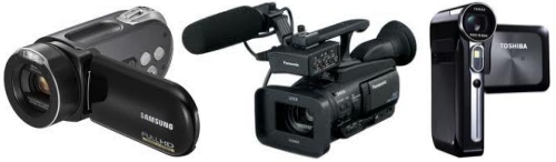 tipos de camaras de video